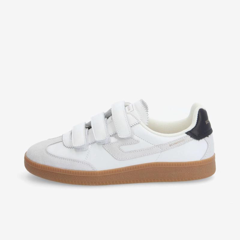 SHEFFIELD STRAPS W - NAPPA/SUEDE - BLANC